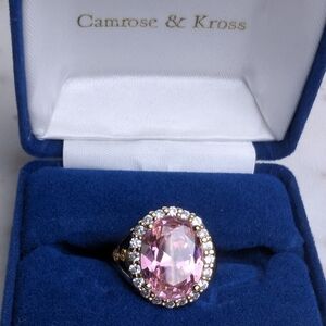 Jacqueline Bouvier Kennedy Replica  Pink Ring, NIB